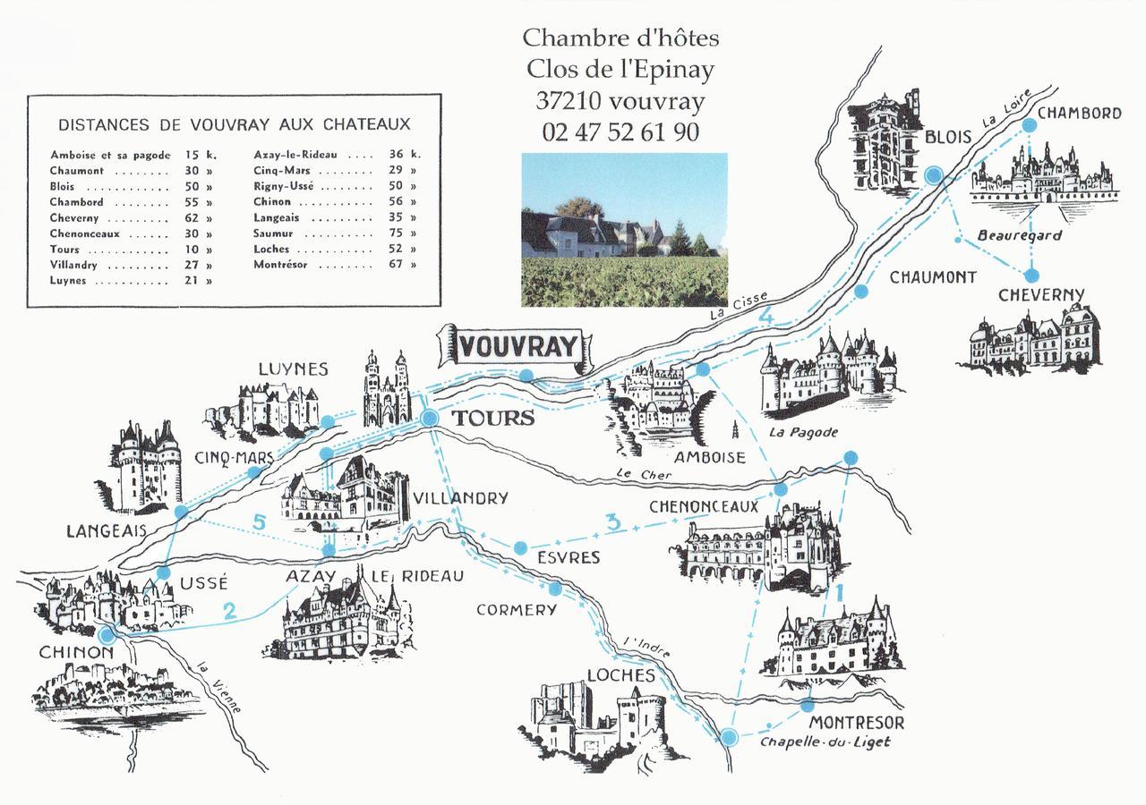 Au Clos De L'Epinay Vouvray Eksteriør billede